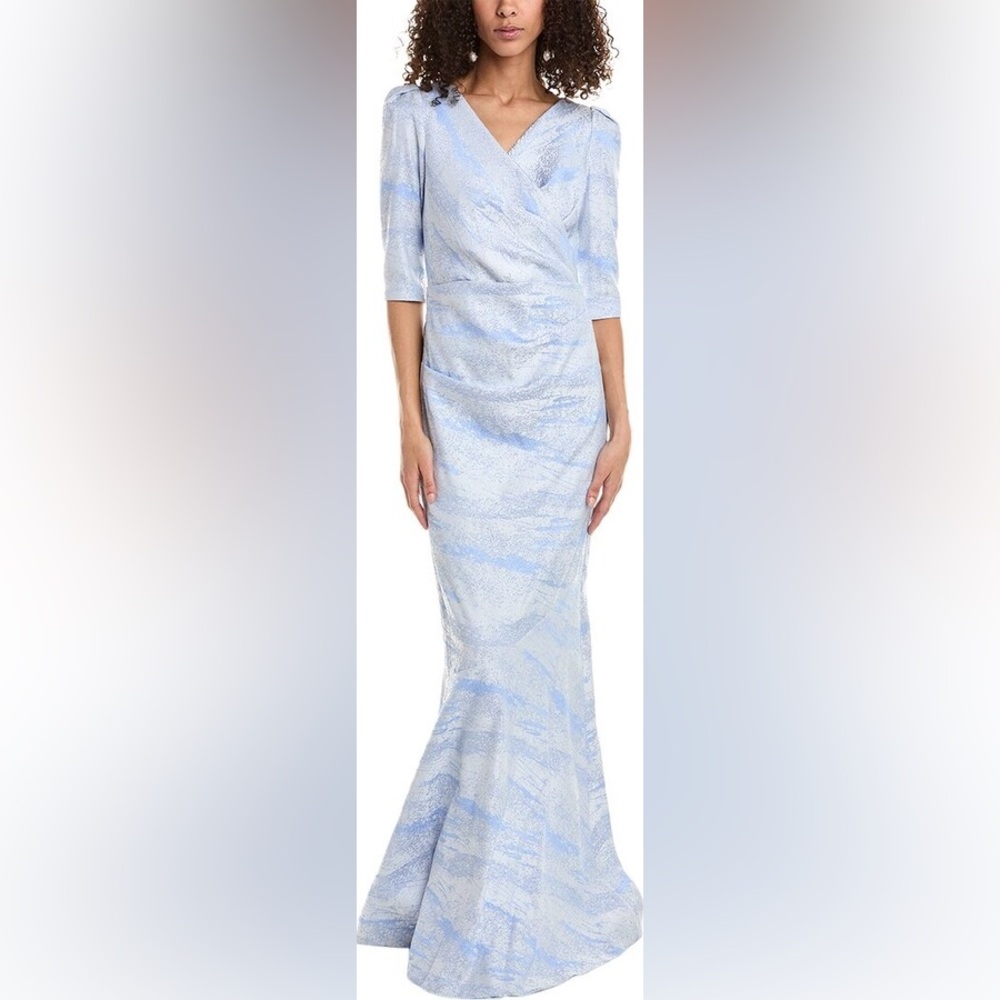 Teri Jon by Rickie Freeman Jacquard Gown